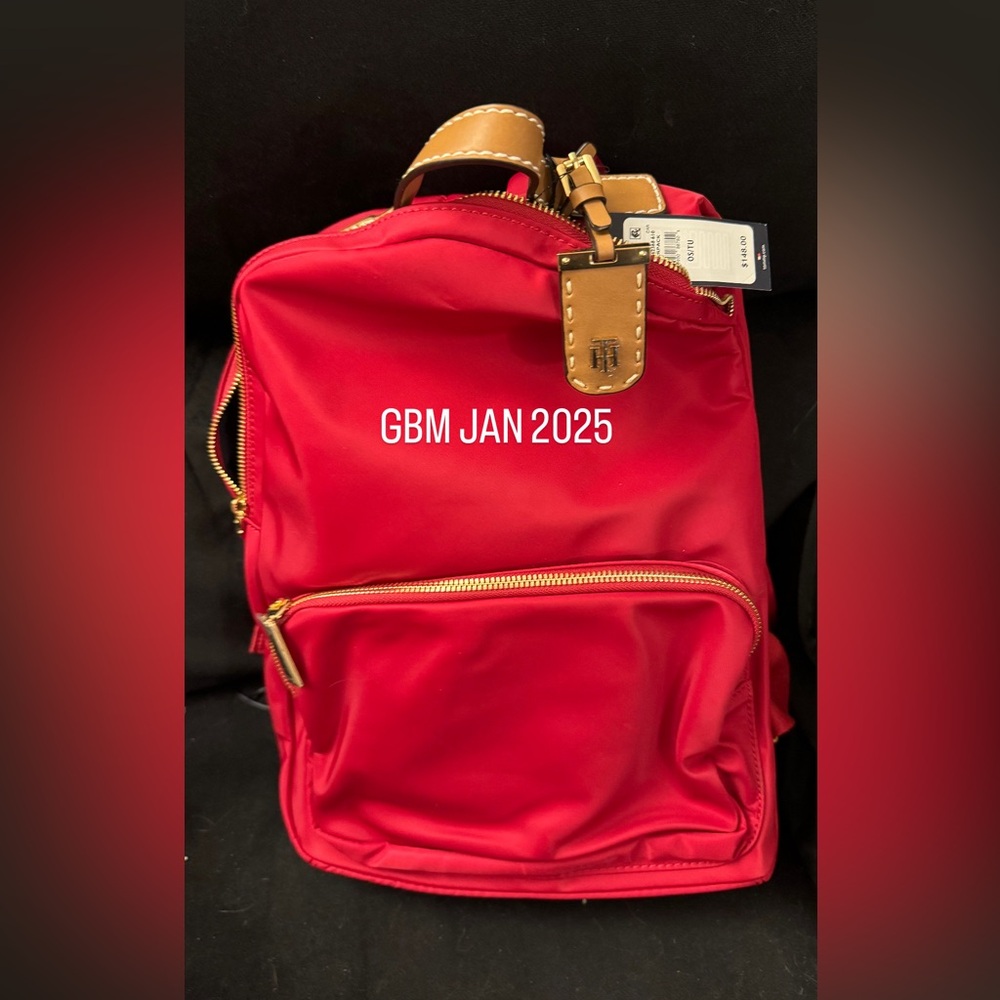 Tommy hilfiger red backpack